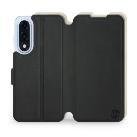 Etui Soft Touch do OnePlus Nord 5 - wzór Satynowa czerń z platyną