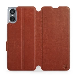 Etui do Sony Xperia 10 VI - wzór Brown&Orange