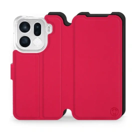 Etui Soft Touch do OPPO Find X9 pro - wzór Żywa czerwień z czernią