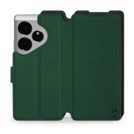 Etui Soft Touch do Realme GT 6 - wzór Miejska zieleń z czernią