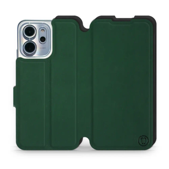 Etui Soft Touch do OPPO Reno 14 FS 5G - wzór Miejska zieleń z czernią