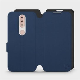 Etui Soft Touch do Nokia 4.2 - wzór Głęboki granat z czernią