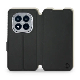 Etui Soft Touch do Xiaomi Redmi Note 15 Pro Plus 5G - wzór Satynowa czerń z platyną