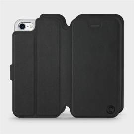 Etui Soft Touch do Apple iPhone SE 2022 - wzór Satynowa czerń