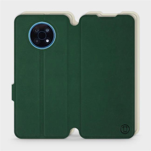 Etui Soft Touch do Nokia G50 5G - wzór Miejska zieleń z platyną