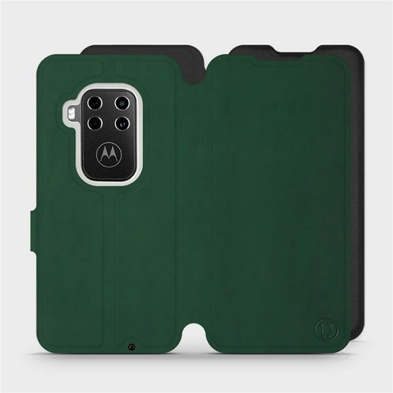 Etui Soft Touch do Motorola One Zoom - wzór Miejska zieleń z czernią