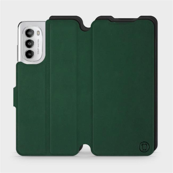 Etui Soft Touch do Motorola Moto G82 5G - wzór Miejska zieleń z czernią