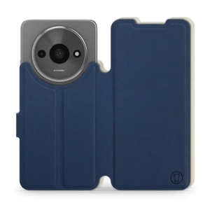 Etui Soft Touch do Xiaomi Redmi A3 - wzór Głęboki granat z platyną