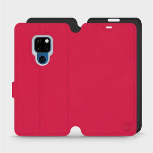 Etui Soft Touch do Huawei Mate 20 - wzór Żywa czerwień z czernią