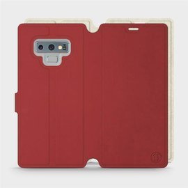 Etui Soft Touch do Samsung Galaxy Note 9 - wzór Zachodząca czerwień z platyną