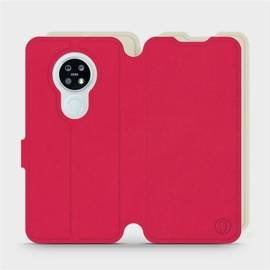 Etui Soft Touch do Nokia 6.2 - wzór Żywa czerwień z platyną