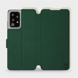 Etui Soft Touch do Samsung Galaxy A52S 5G - wzór Miejska zieleń z platyną