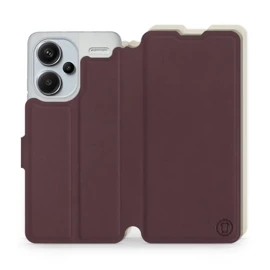 Etui Soft Touch do Xiaomi Redmi Note 13 PRO Plus - wzór Matowy burgund z platyną