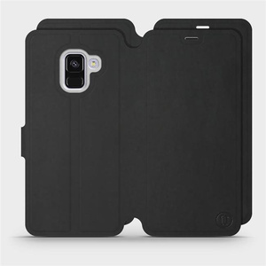 Etui Soft Touch do Samsung Galaxy A8 2018 - wzór Satynowa czerń