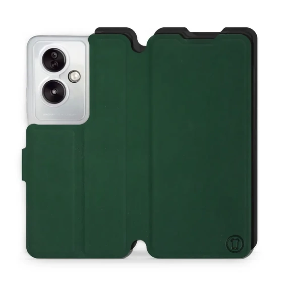 Etui Soft Touch do OPPO A79 5G - wzór Miejska zieleń z czernią