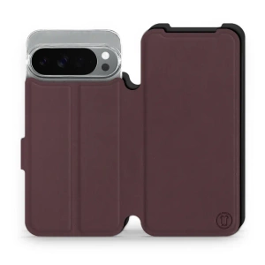 Etui Soft Touch do Google Pixel 10 Pro XL - wzór Matowy burgund z czernią