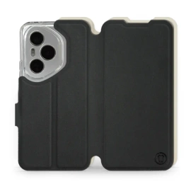 Etui Soft Touch do Huawei Honor 400 Pro - wzór Satynowa czerń z platyną