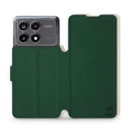 Etui Soft Touch do Xiaomi POCO X6 Pro - wzór Miejska zieleń z platyną