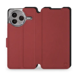 Etui Soft Touch do Xiaomi POCO F7 Pro 5G - wzór Zachodząca czerwień z czernią