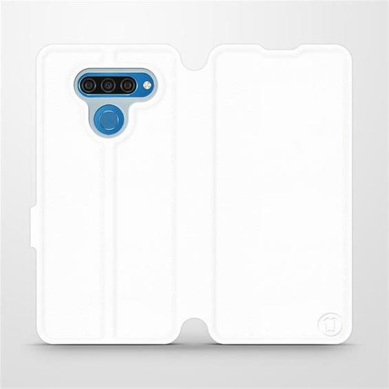 Etui do LG Q60 - wzór White&Orange