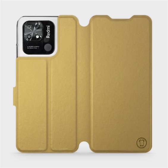 Etui do Xiaomi Redmi 10C - wzór Gold&Orange
