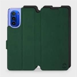 Etui Soft Touch do Motorola Moto G51 5G - wzór Miejska zieleń z czernią
