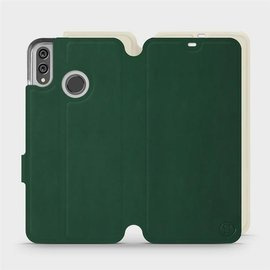 Etui Soft Touch do Huawei Honor 8X - wzór Miejska zieleń z platyną