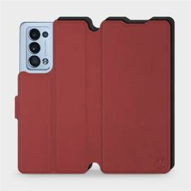 Etui Soft Touch do OPPO Reno 6 Pro 5G - wzór Zachodząca czerwień z czernią