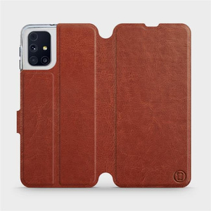 Etui do Samsung Galaxy M31s - wzór Brown&Orange