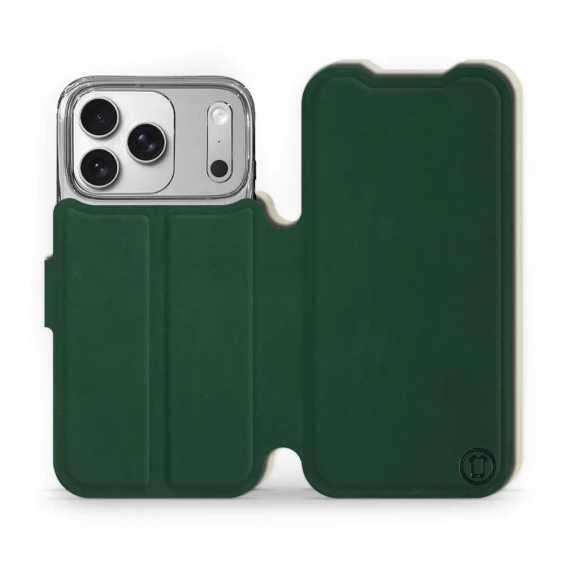 Etui Soft Touch do Apple iPhone 17 Pro - wzór Miejska zieleń z platyną