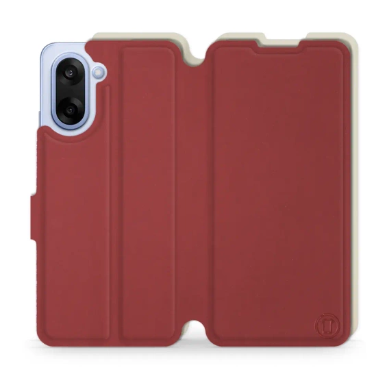 Etui Soft Touch do OnePlus Nord CE5 - wzór Zachodząca czerwień z platyną
