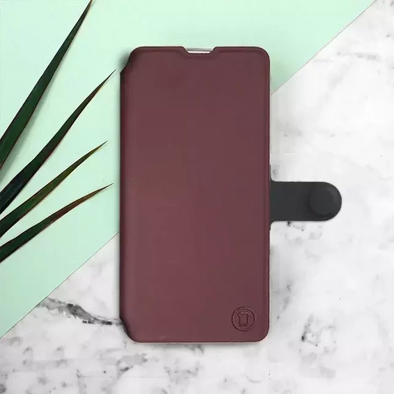 Etui Soft Touch do Realme 11 Pro - wzór Matowy burgund z czernią