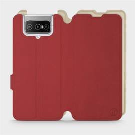 Etui Soft Touch do Asus Zenfone 7 ZS670KS - wzór Zachodząca czerwień z platyną