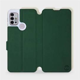 Etui Soft Touch do Motorola Moto G10 - wzór Miejska zieleń z platyną