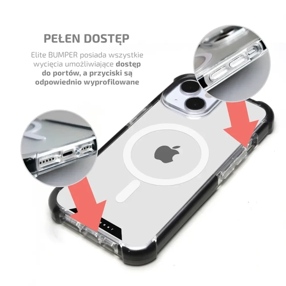 Etui MagSafe Elite Bumper Apple iPhone X - wzór D001D