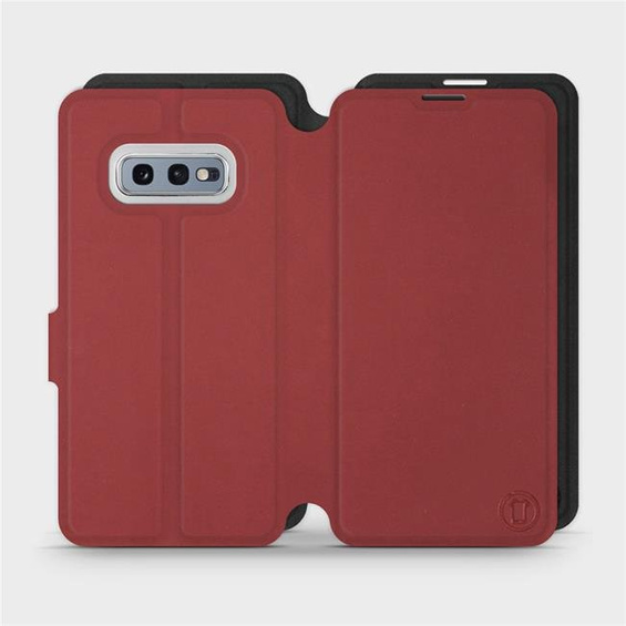 Etui Soft Touch do Samsung Galaxy S10e - wzór Zachodząca czerwień z czernią