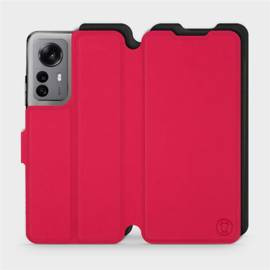 Etui Soft Touch do Xiaomi 12X - wzór Żywa czerwień z czernią