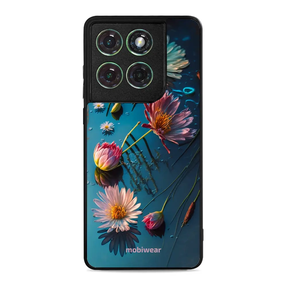 Mobiwear Glossy Case, Handyhülle, Geräteschutz, stilvolle Grafik, sicheres Gehäuse, Blau-Blumig