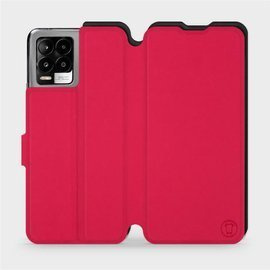 Etui Soft Touch do Realme 8 Pro - wzór Żywa czerwień z czernią