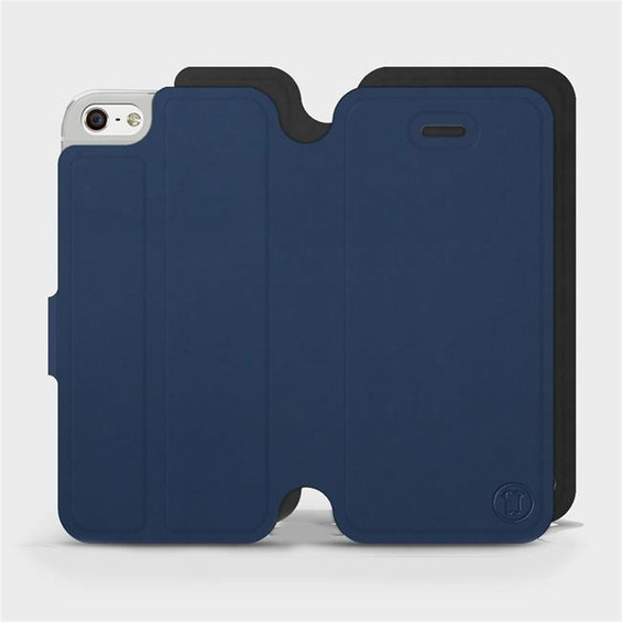 Etui Soft Touch do Apple iPhone 5s - wzór Głęboki granat z czernią