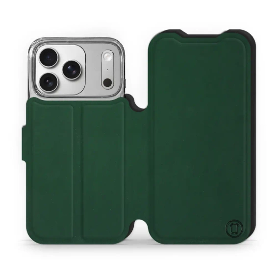 Etui Soft Touch do Apple iPhone 17 Pro - wzór Miejska zieleń z czernią