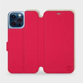 Etui Soft Touch do Apple iPhone 13 Pro Max - wzór Żywa czerwień z platyną