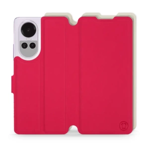 Etui Soft Touch do OPPO Reno 10 Pro 5G - wzór Żywa czerwień z platyną