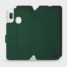 Etui Soft Touch do Samsung Galaxy A20e - wzór Miejska zieleń z czernią