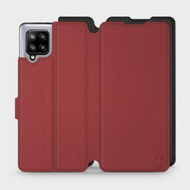 Etui Soft Touch do Samsung Galaxy A42 - wzór Żywa czerwień z czernią