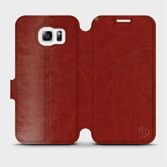 Etui do Samsung Galaxy S6 Edge - wzór Brown&Gray