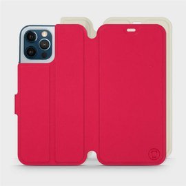 Etui Soft Touch do Apple iPhone 12 Pro Max - wzór Żywa czerwień z platyną