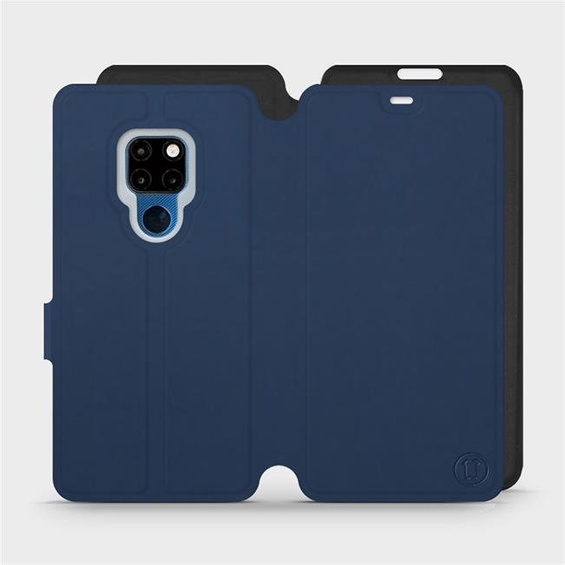Etui Soft Touch do Huawei Mate 20 - wzór Głęboki granat z czernią