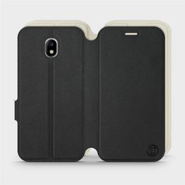 Etui Soft Touch do Samsung Galaxy J5 2017 - wzór Satynowa czerń z platyną