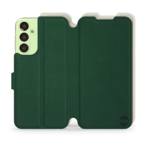 Etui Soft Touch do Samsung Galaxy A24 - wzór Miejska zieleń z platyną